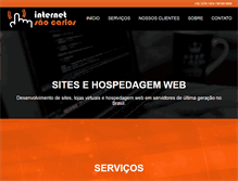 Tablet Screenshot of internetsaocarlos.com.br